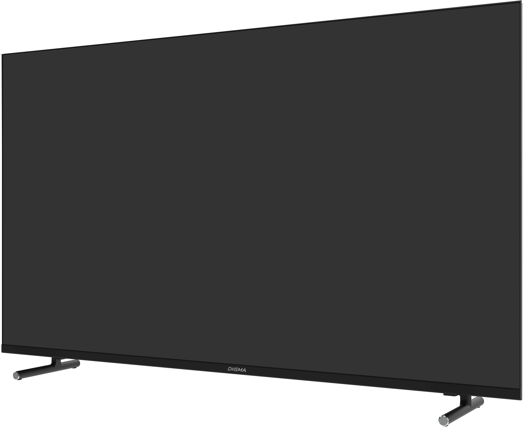 Телевизор LED Digma 43" DM-LED43SBB33 Яндекс.ТВ Frameless Metal черный FULL HD 60Hz DVB-T DVB-T2 DVB-C DVB-S DVB-S2 USB WiFi Smart TV