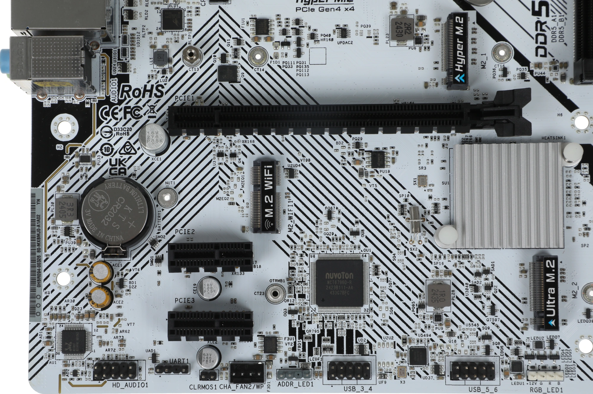 Материнская плата Asrock B760M-HDV/M.2 Soc-1700 Intel B760 2xDDR5 mATX AC`97 8ch(7.1) 2.5Gg RAID+VGA+HDMI+DP