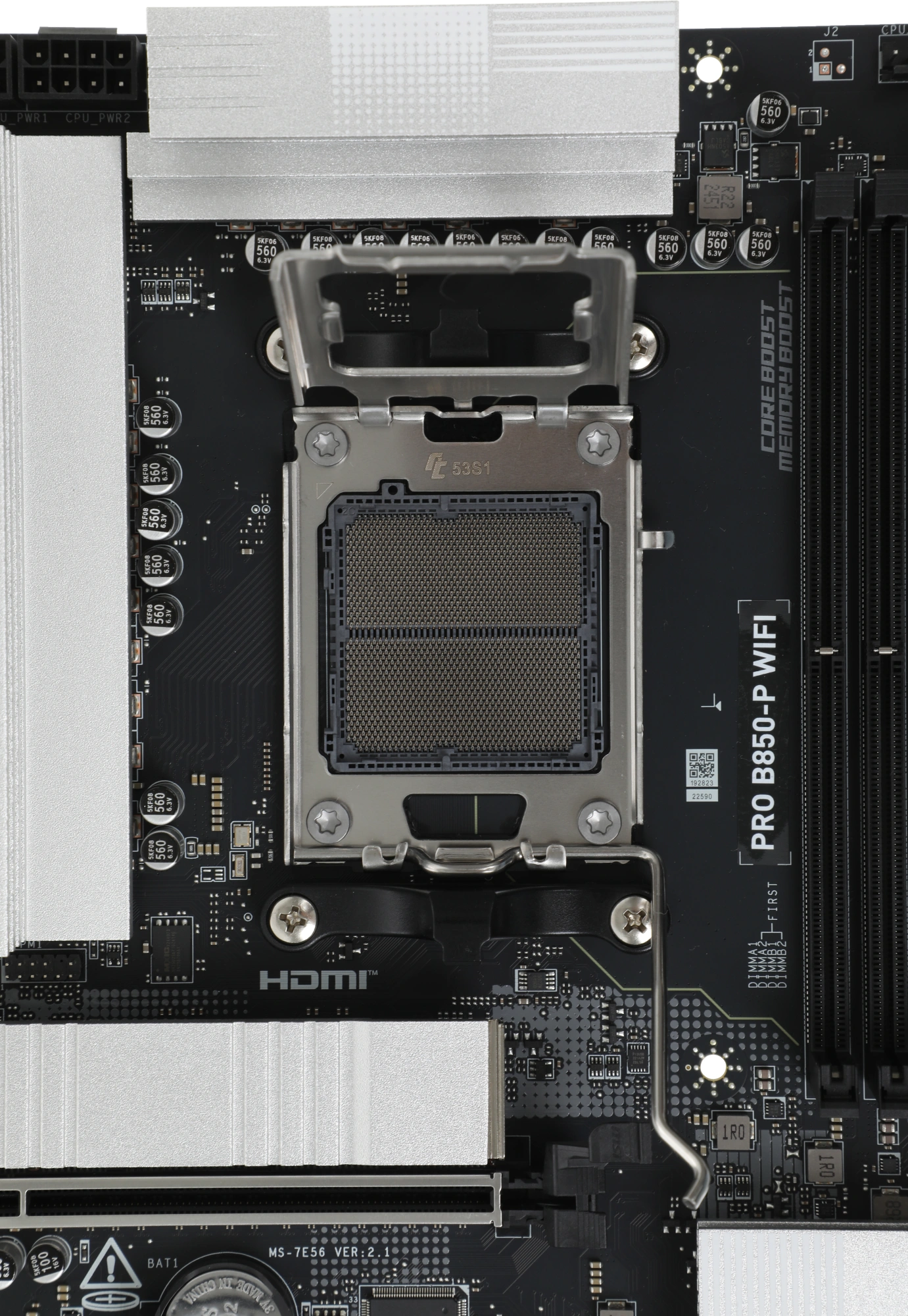 Материнская плата MSI PRO B850-P WIFI  Socket AM5 AMD B850 4xDDR5 ATX AC`97 8ch(7.1) 5Gigabit RAID+HDMI