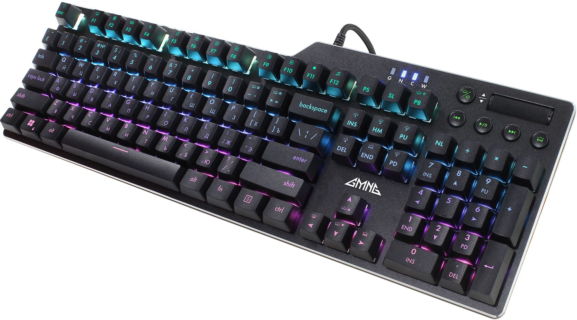 Клавиатура GMNG GG-KB765XP механическая черный USB Multimedia for gamer LED (1901096)