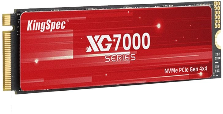 Накопитель SSD Kingspec PCIe 4.0 x4 2TB XG7000-2TB XG7000 M.2 2280