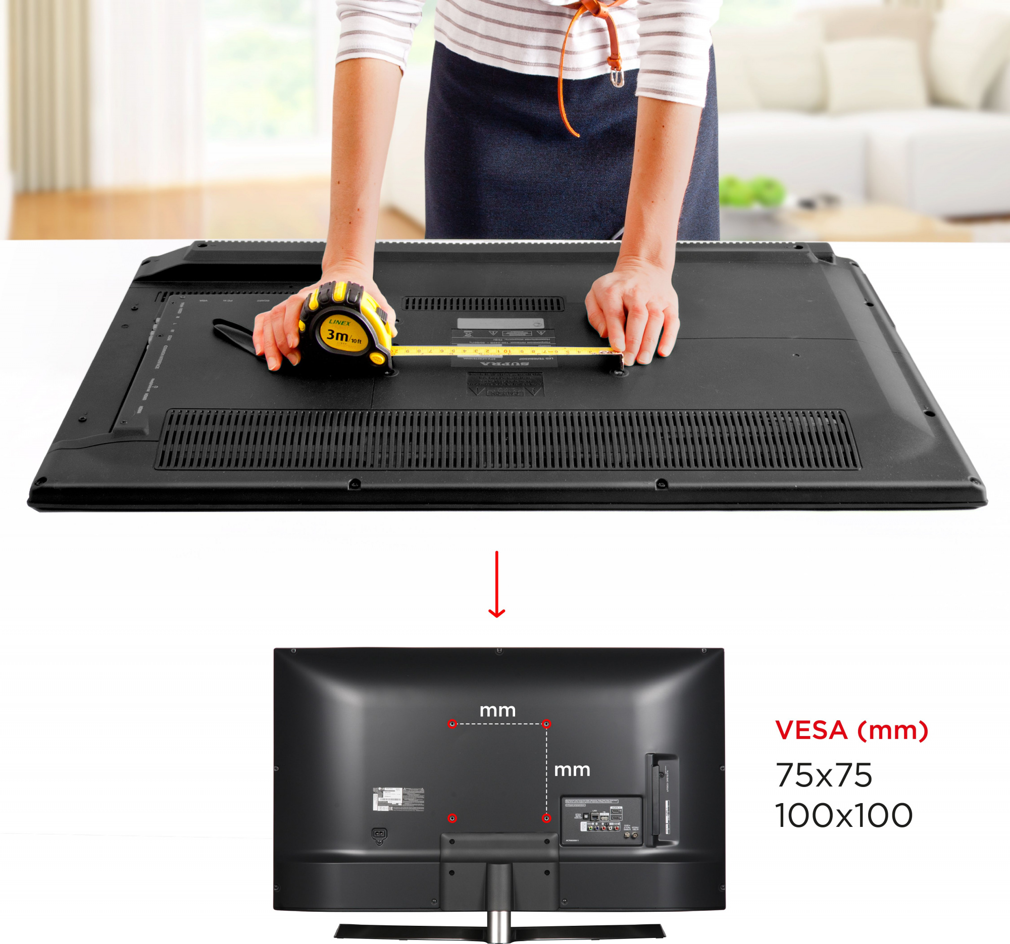 Кронштейн для телевизора Holder LCDS-5003 металлик 10"-26" макс.25кг настенный поворот и наклон