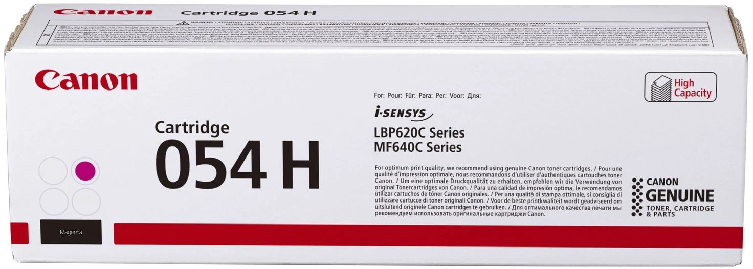 Картридж лазерный Canon 054HM 3026C002 пурпурный бар.в компл. (2300стр.) для Canon MF645Cx/MF643Cdw/MF641Cw/LBP623Cdw/621Cw