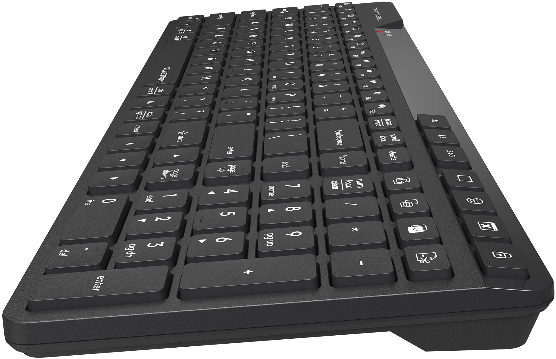 Клавиатура A4Tech FBK27C AS черный USB беспроводная BT/Radio slim Multimedia