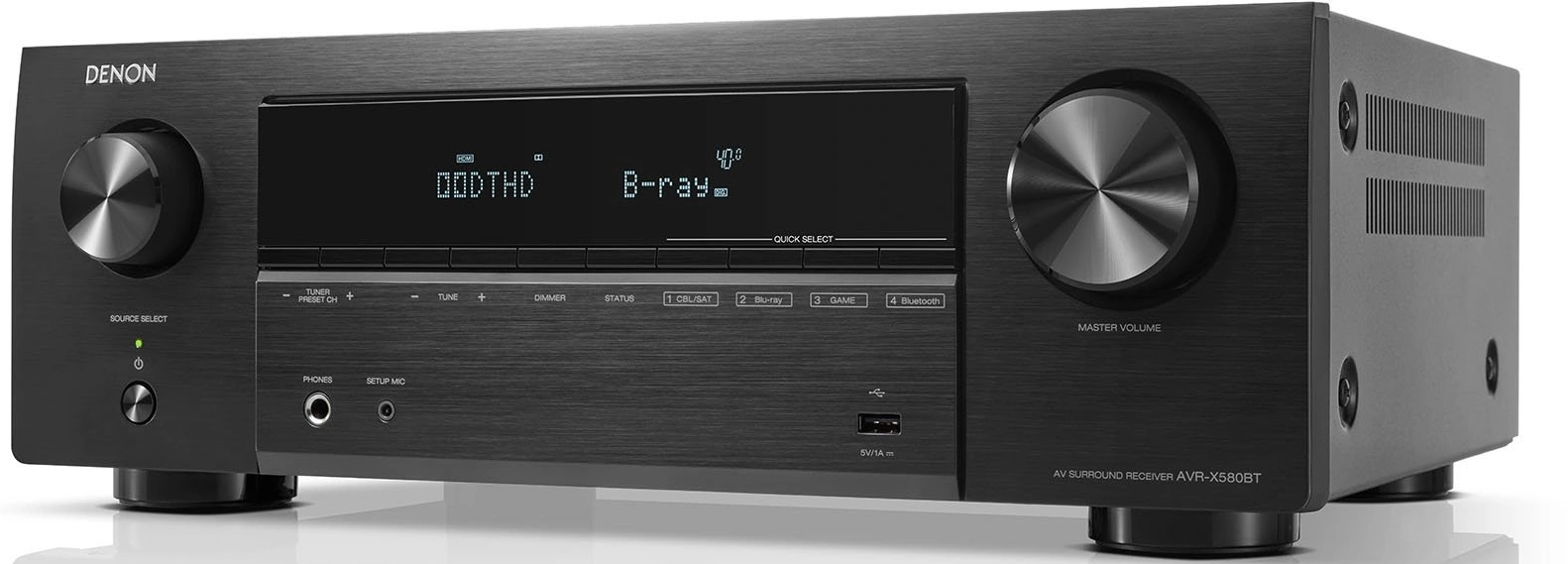 Ресивер AV Denon AVR-X580BT 5.1 черный