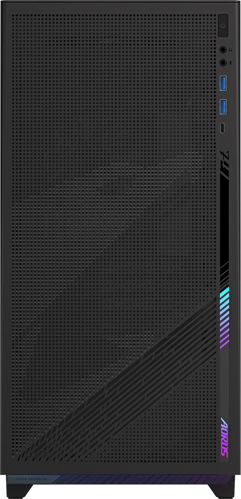 Корпус Gigabyte GB-AC400G черный без БП ATX 5x120mm 2x140mm 2xUSB3.0 audio bott PSU
