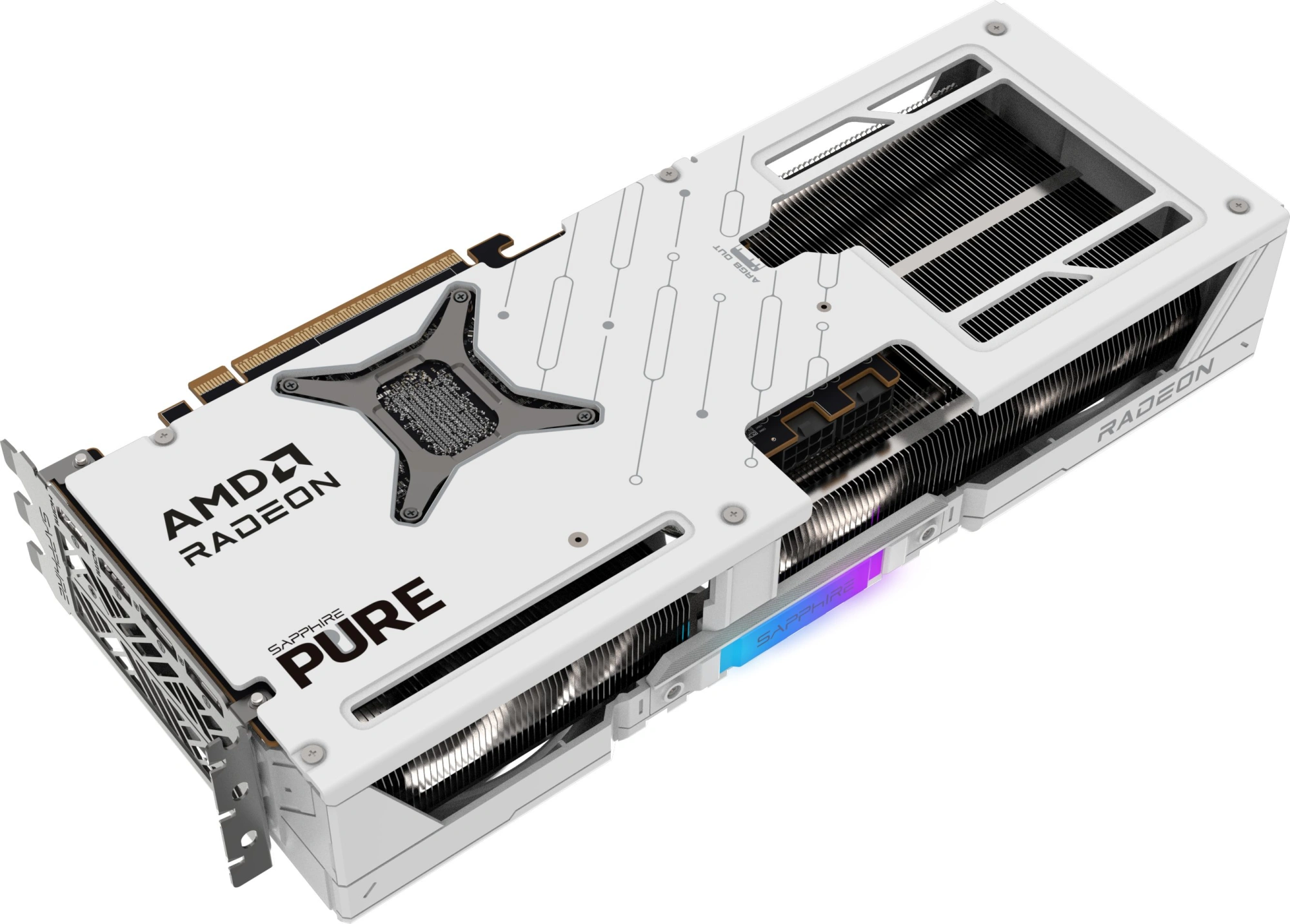Видеокарта Sapphire PCI-E 5.0 11349-02-20G PURE AMD RADEON RX 9070 OC AMD Radeon RX 9070 16Gb 256bit GDDR6 2210/20000 HDMIx2 DPx2 HDCP Ret
