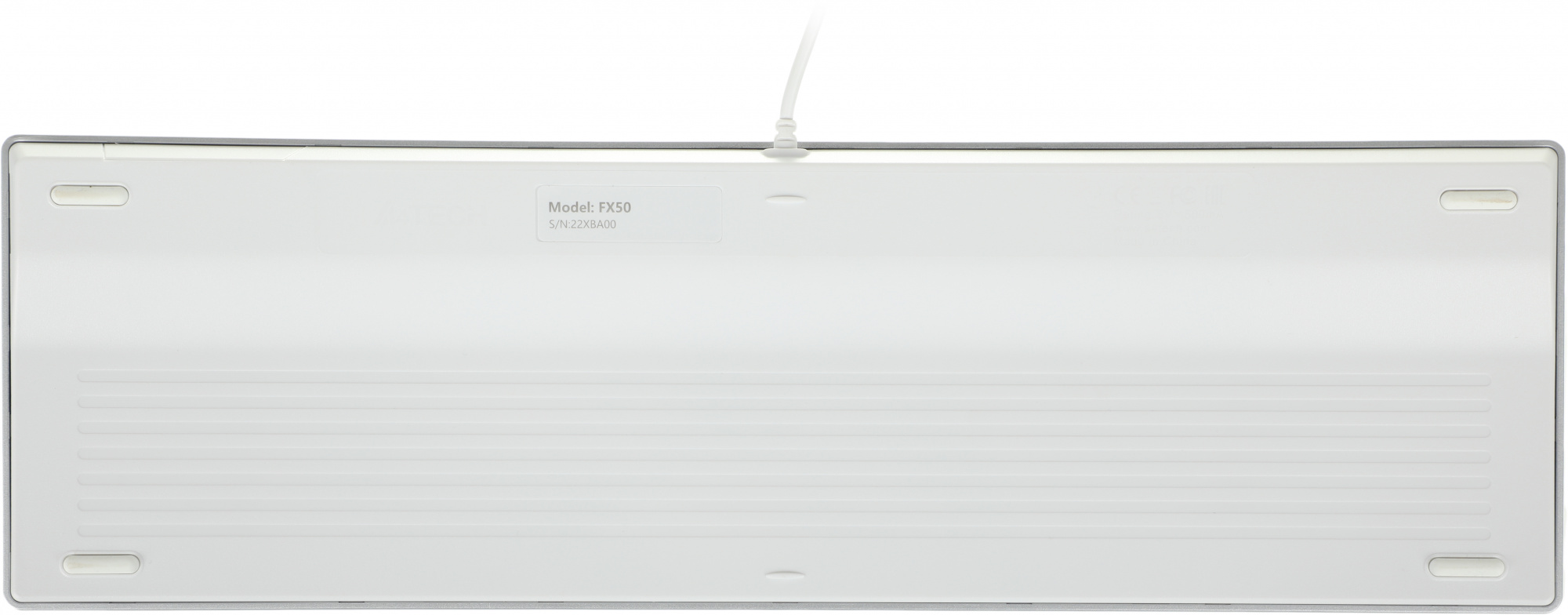 Клавиатура A4Tech FX50 белый USB slim Multimedia (FX50 WHITE) кабель 1.5м