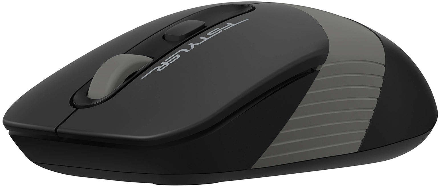 Мышь A4Tech Fstyler FG10S черный/серый оптическая 2000dpi silent беспров. USB для ноутбука 4but (FG10S GREY)