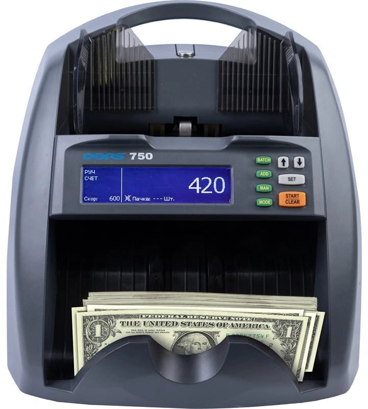 Счетчик банкнот Dors 750 RUS3 мультивалютный SYS-052632