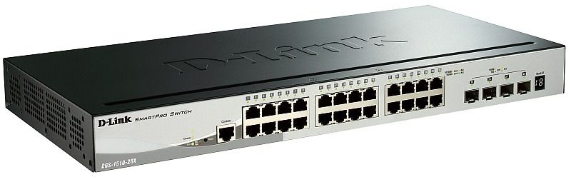 Коммутатор D-Link DGS-1510-28X/A1A 24x1Гбит/с 4SFP+ управляемый