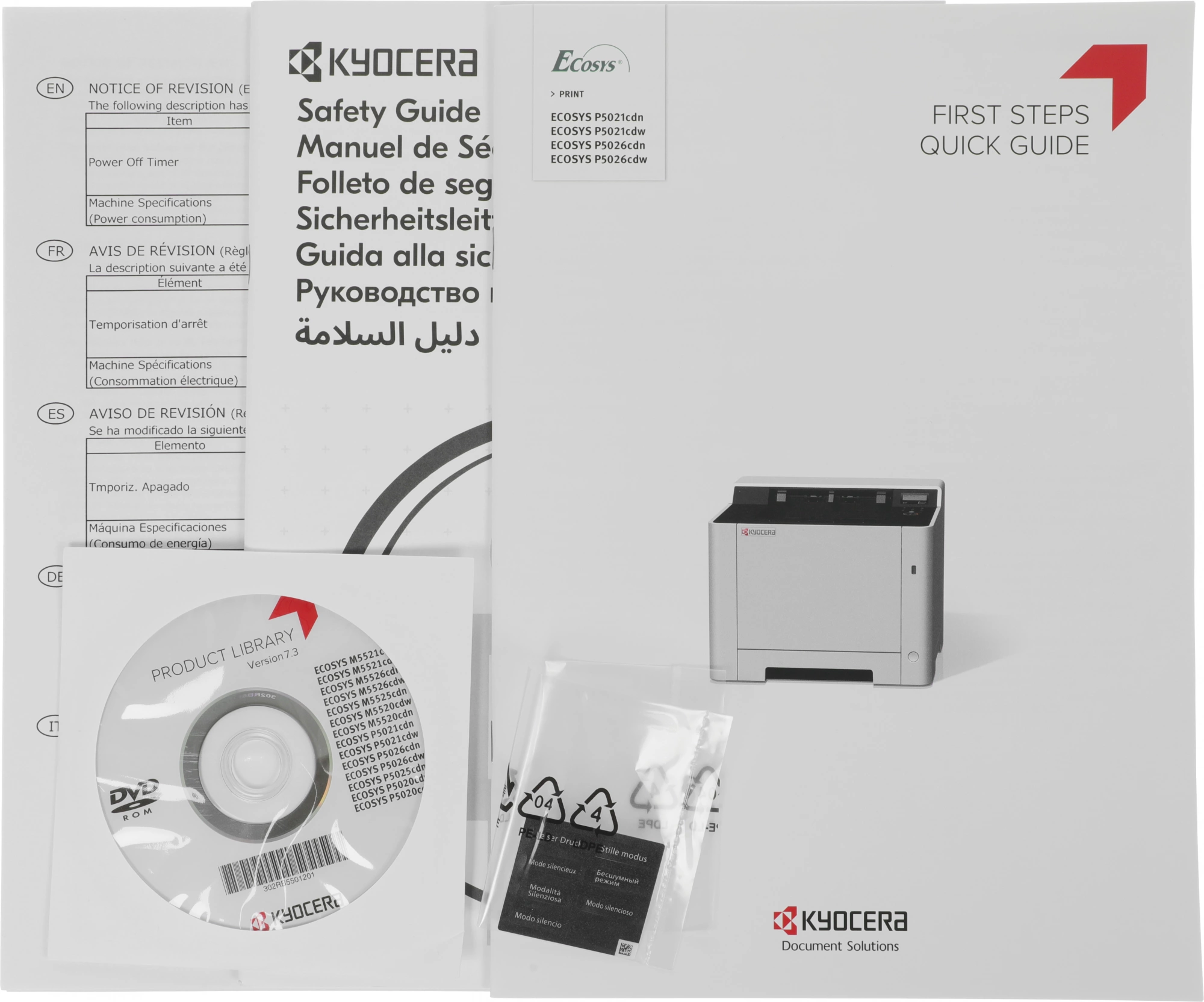 Принтер лазерный Kyocera Ecosys P5026cdn (1102RC3NL0) A4 Duplex Net белый