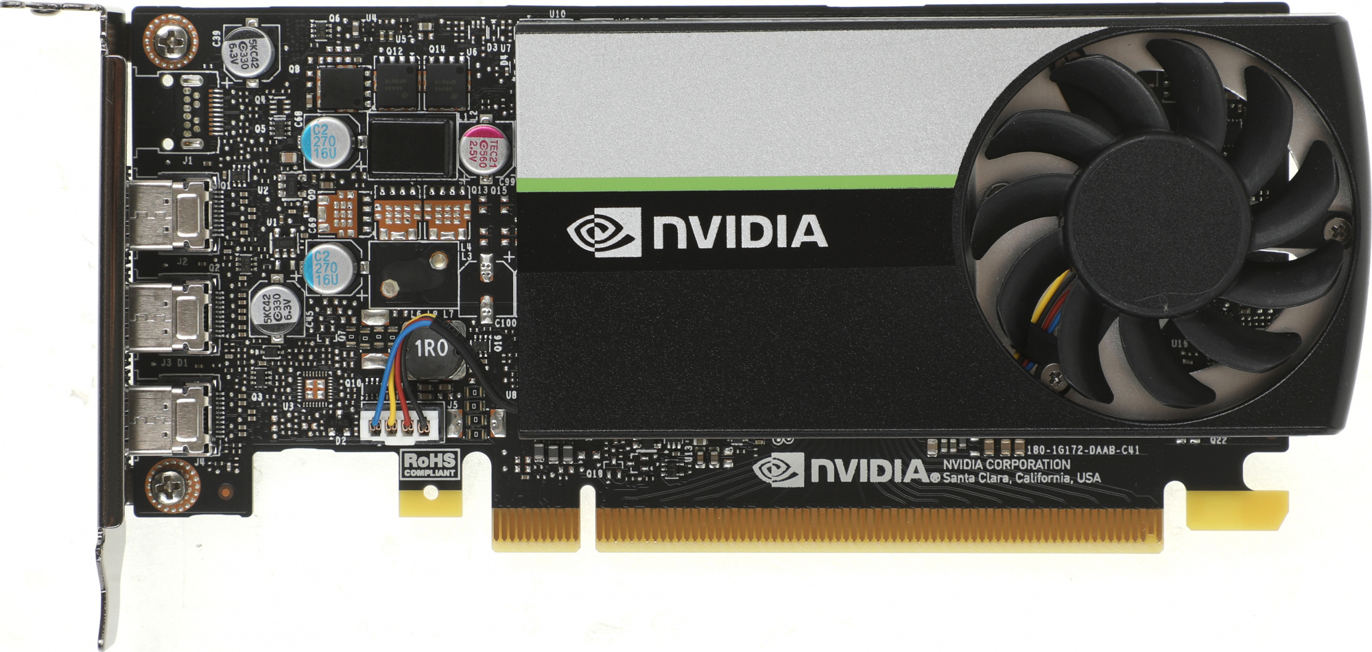 Видеокарта PNY PCI-E 3.0 T400-4GB NVIDIA T400 4Gb 64bit GDDR6 1070 mDPx3 Bulk low profile