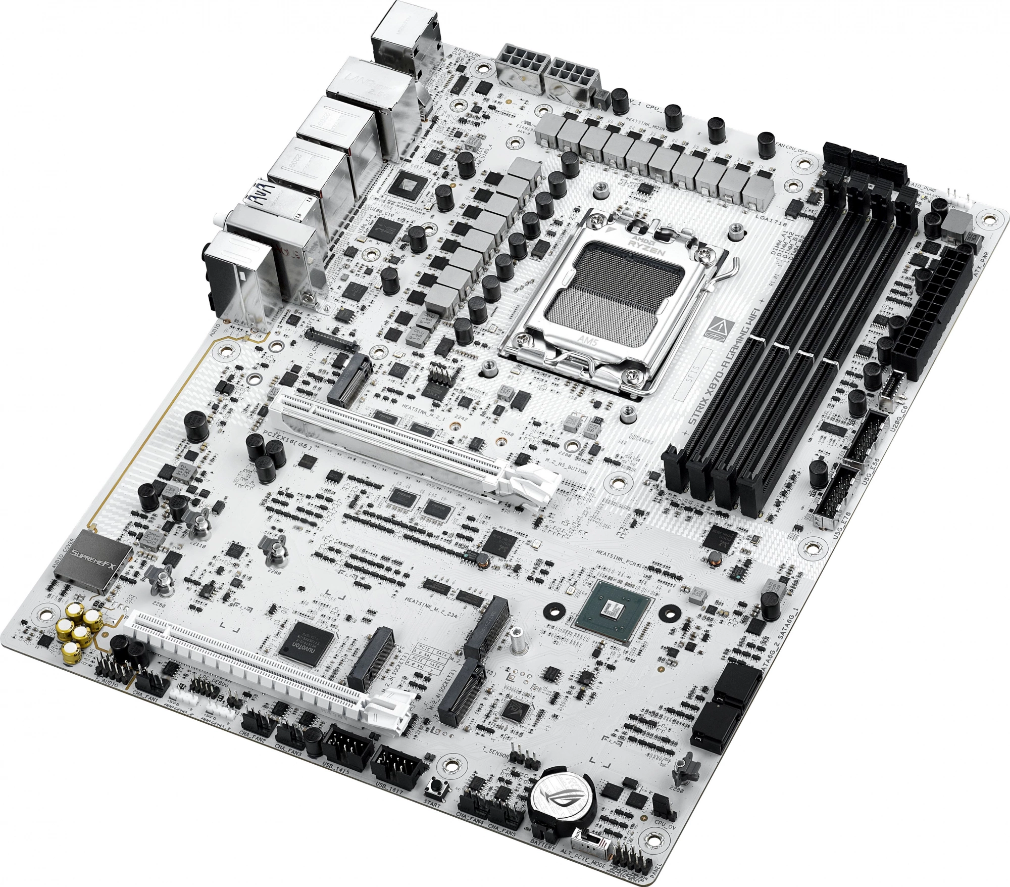 Материнская плата Asus ROG STRIX X870-A GAMING WIFI Socket AM5 AMD X870 4xDDR5 ATX AC`97 8ch(7.1) 2.5Gg RAID+HDMI+DP