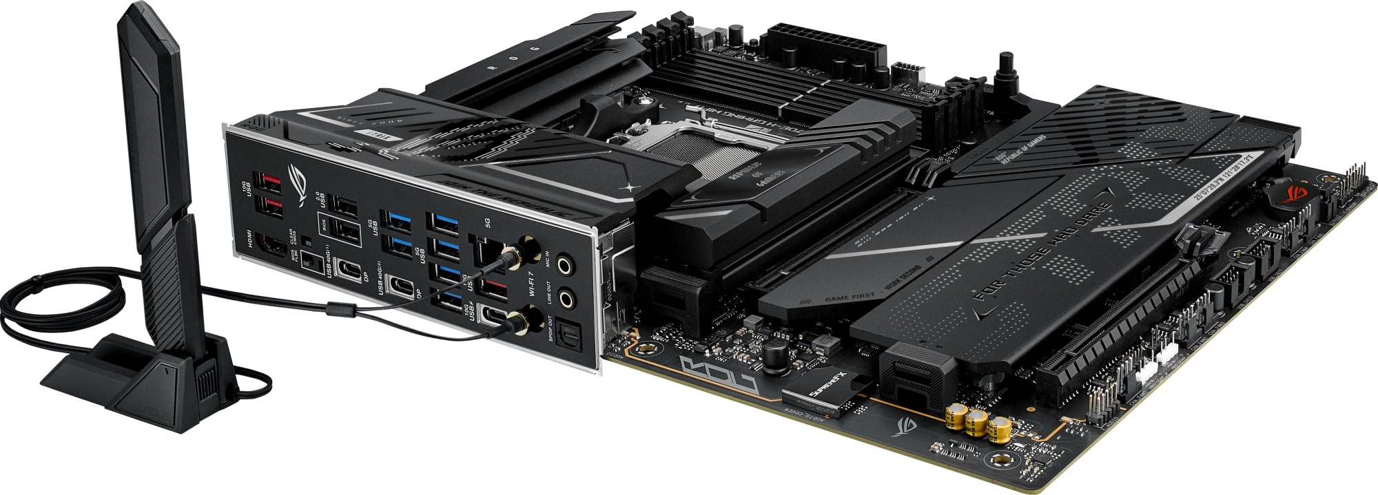 Материнская плата Asus ROG STRIX X870E-H GAMING WIFI7 Socket AM5 AMD X870E 4xDDR5 ATX AC`97 8ch(7.1) 5Gigabit RAID+HDMI
