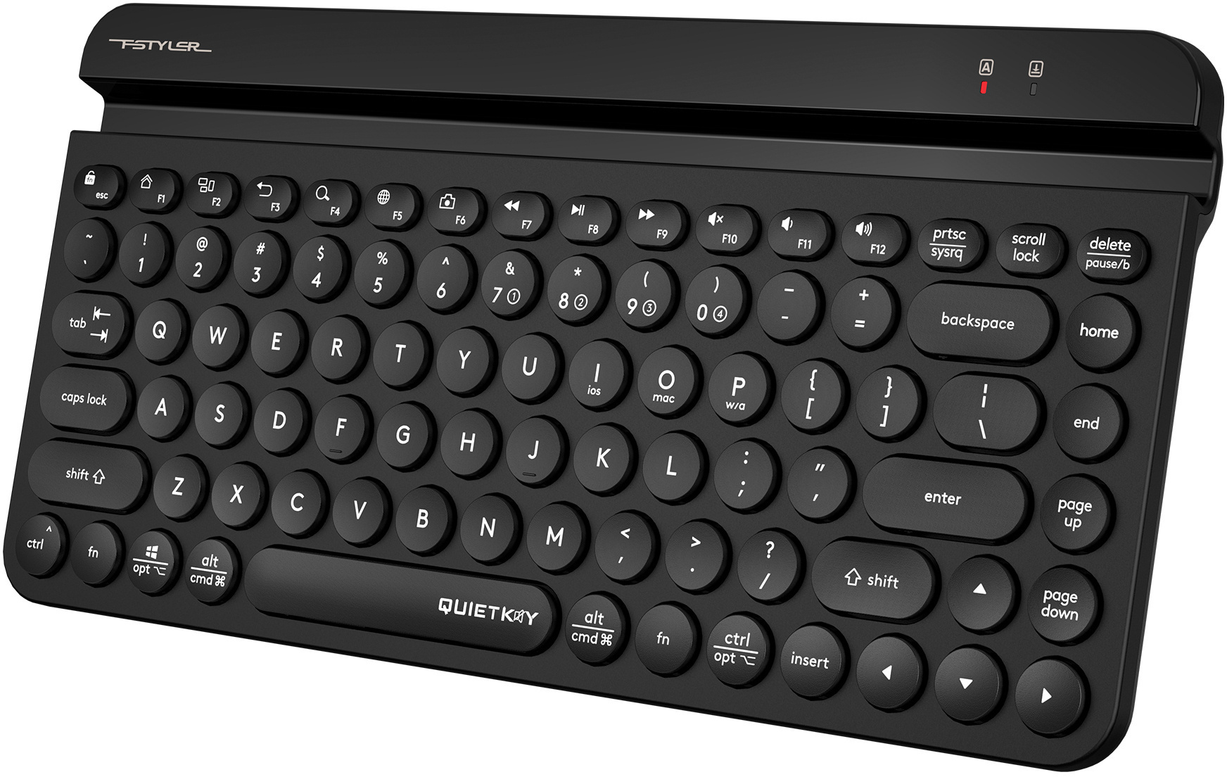 Клавиатура A4Tech FBK30 черный USB беспроводная BT/Radio slim Multimedia (FBK30 BLACK)