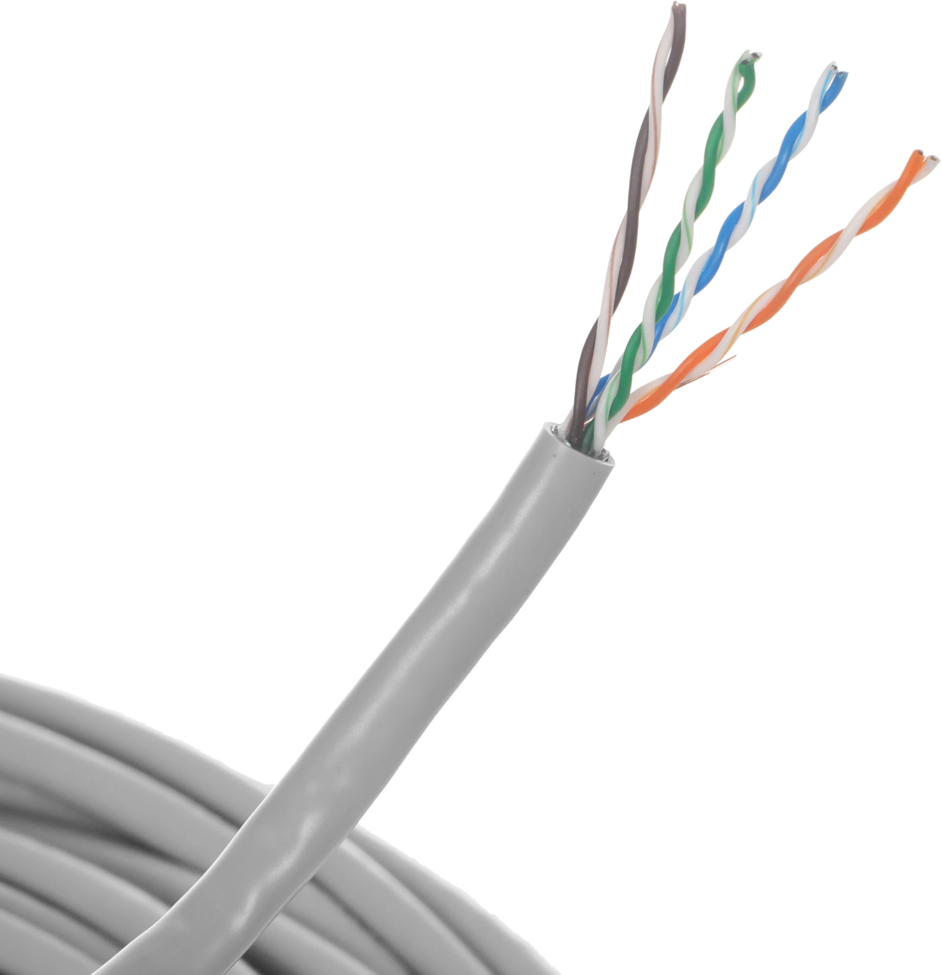 Кабель информационный Rexant PRO 02-0025 кат.5E F/UTP 4 пары 24AWG PVC внутренний 305м серый