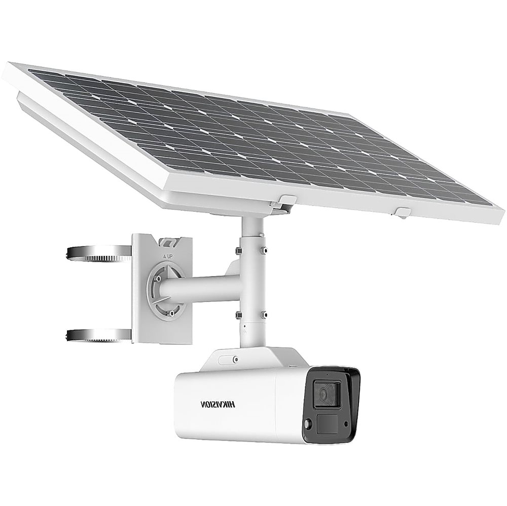 DS-2XS2T47G1-LDH/4G/C18S40(4mm) - 4Мп цилиндрическая солнечная Smart 4G IP-камера с подсветкой до 30м