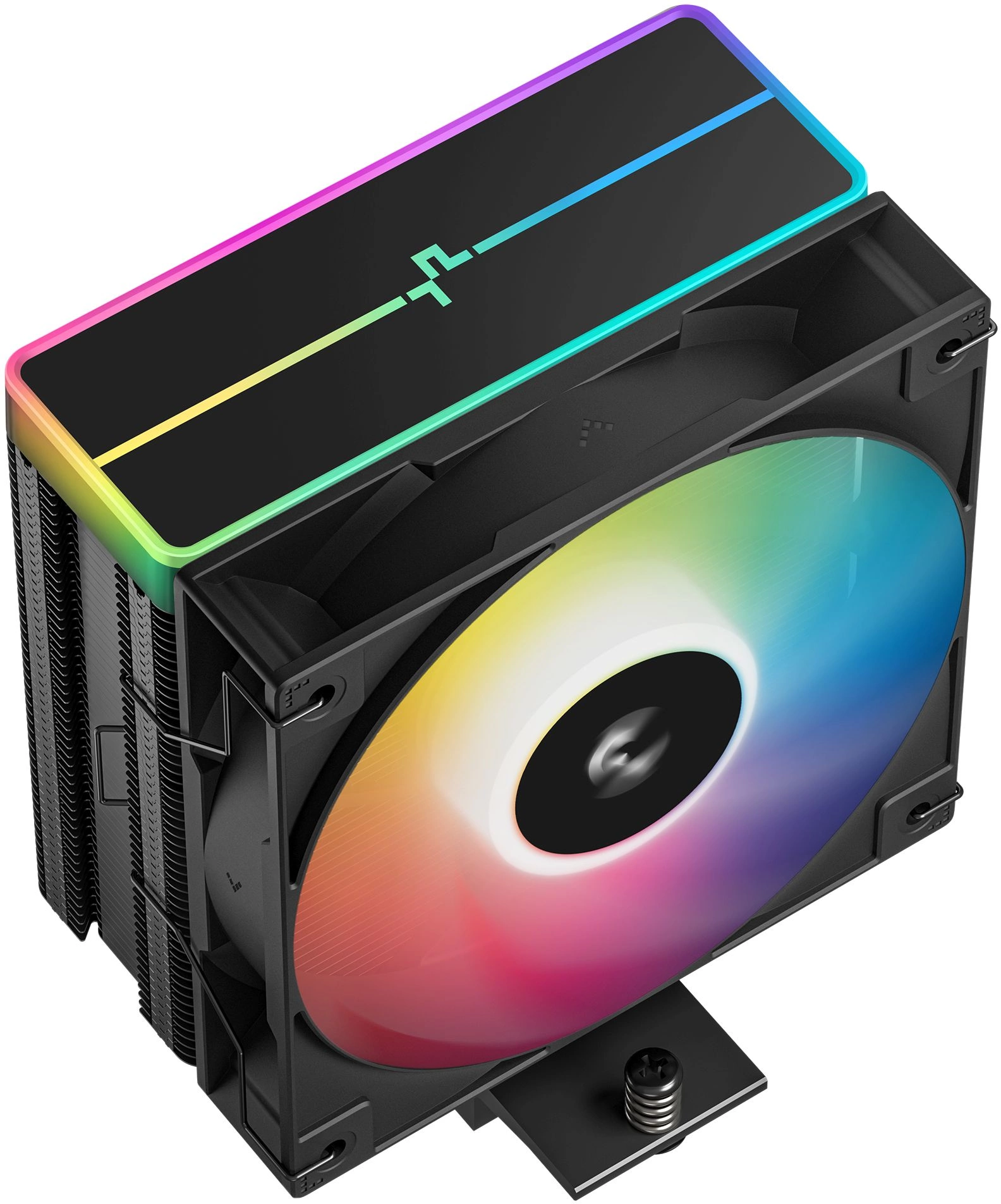Устройство охлаждения(кулер) Deepcool AG400 Bk V2 ARGB Soc-AM5/AM4/1200/1700/1851 черный 4-pin 31.6dB Al+Cu 220W 643gr Ret (R-AG400-BKAMMN-GJD)
