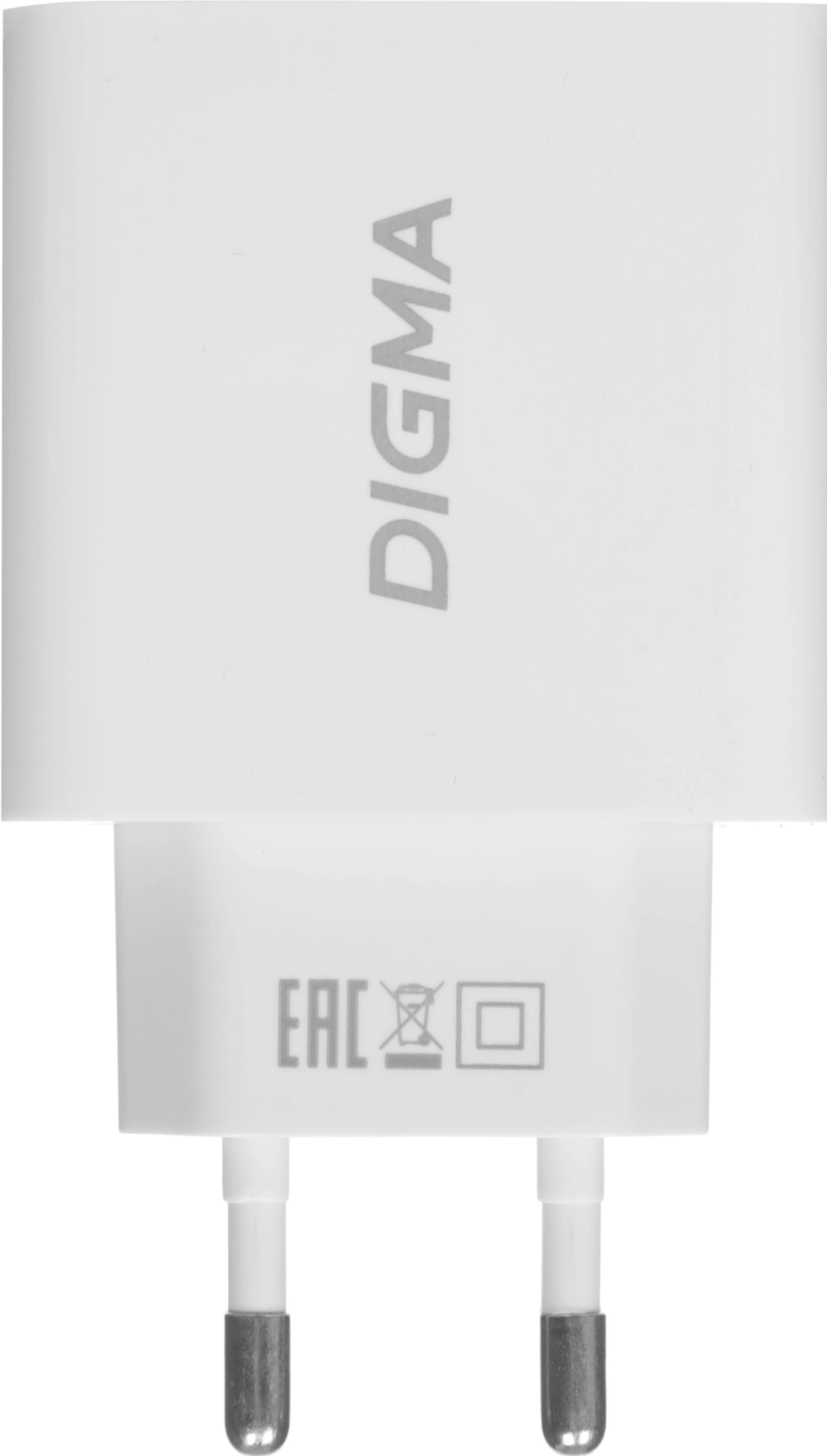 Сетевое зар./устр. Digma DGWC-1U-2.1A-WG 10.5W 2.1A USB универсальное белый