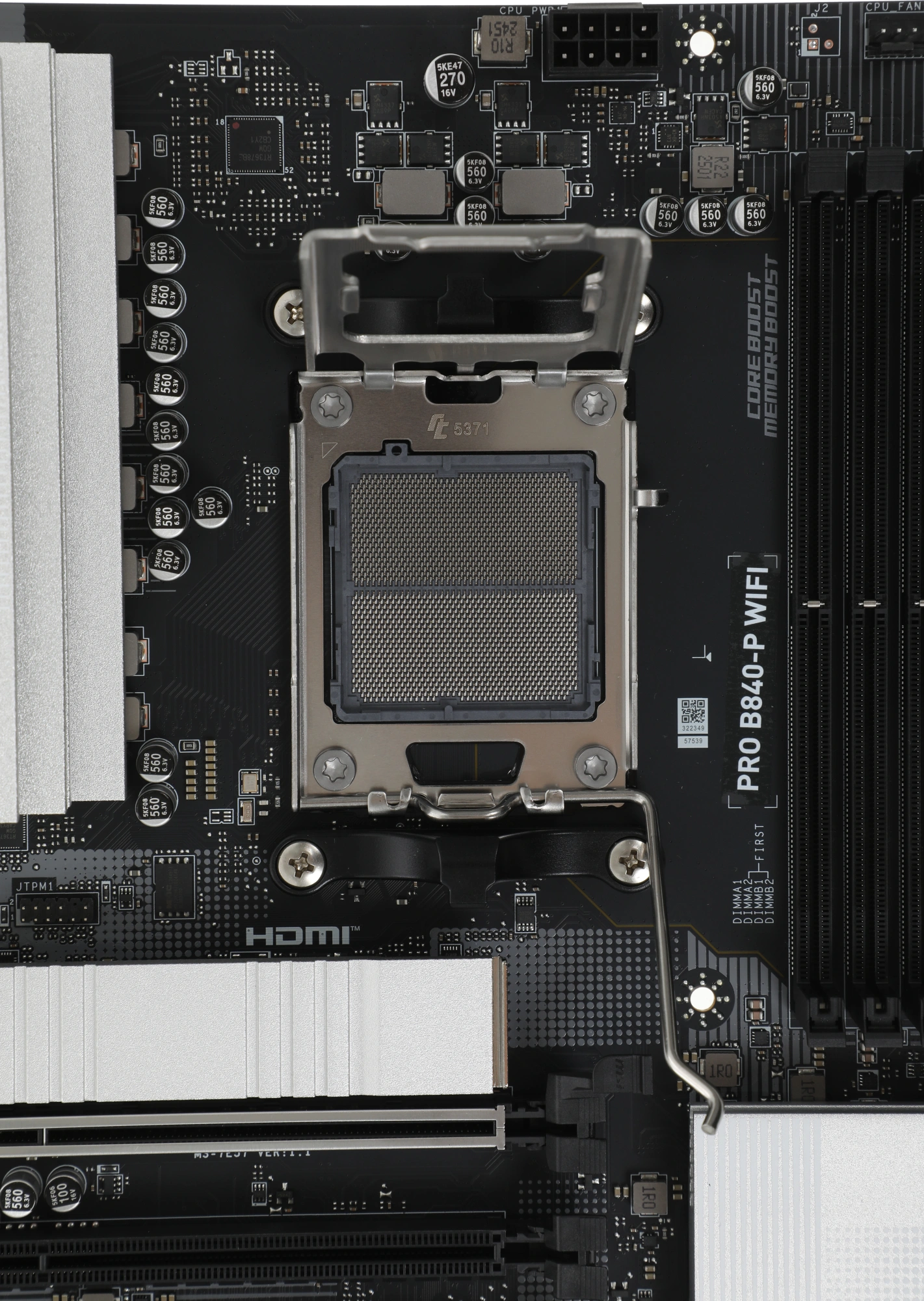 Материнская плата MSI PRO B840-P WIFI Socket AM5 AMD B840 4xDDR5 ATX AC`97 8ch(7.1) 2.5Gg RAID+HDMI
