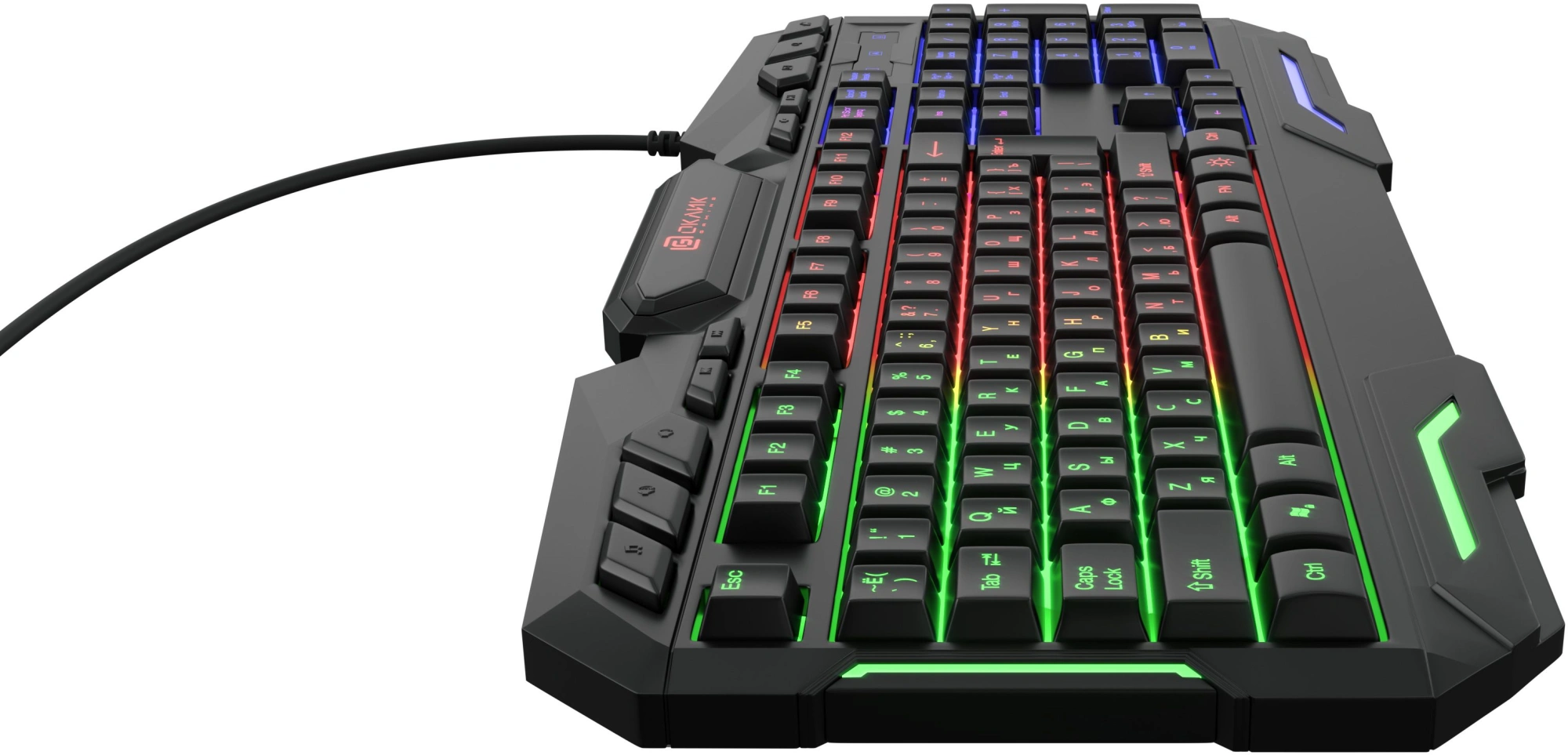 Клавиатура Оклик 700G Dynasty черный USB Multimedia for gamer LED