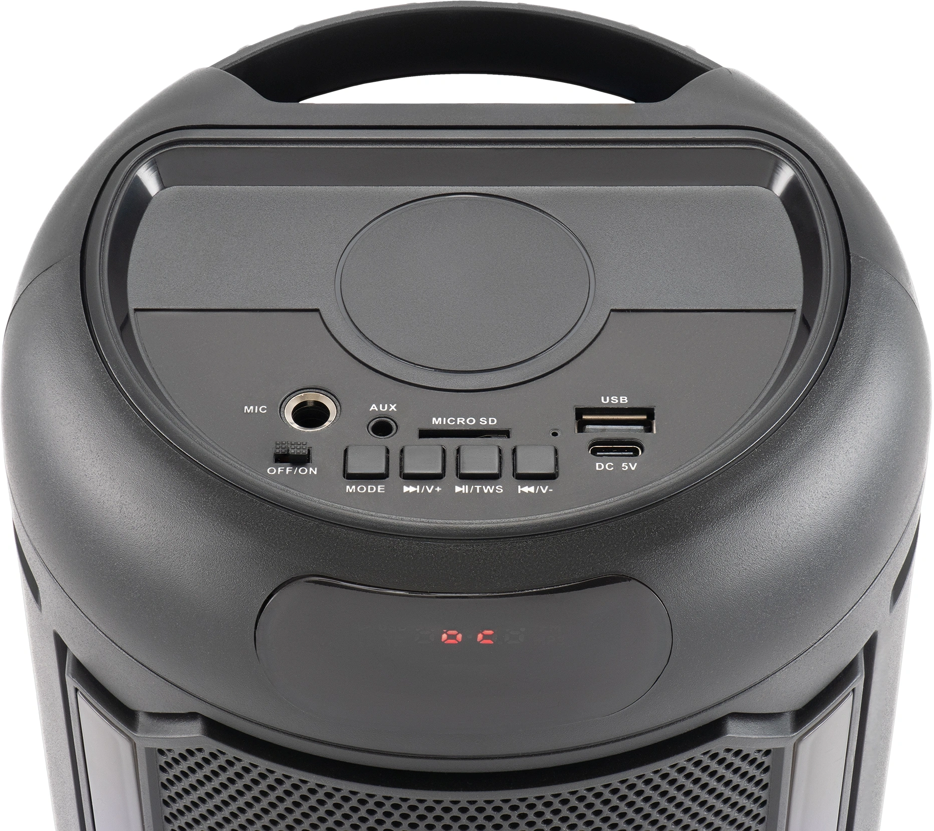 Минисистема Hyundai H-MC1221 черный 15Вт FM USB BT SD/MMC