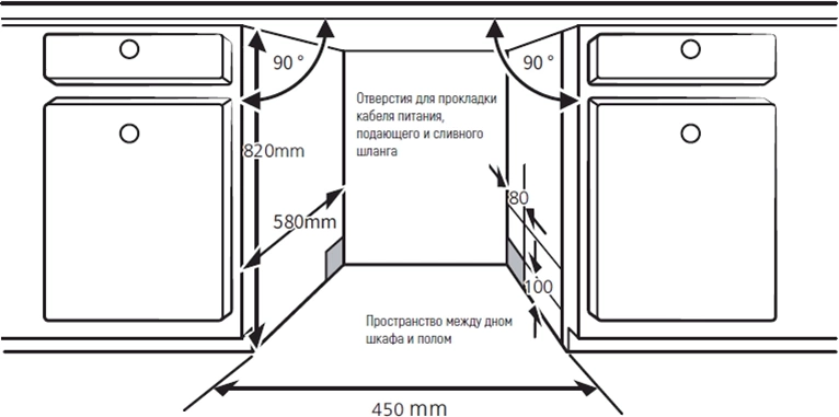Посудомоечная машина встраив. Kuppersberg GLM 4580 2100Вт узкая