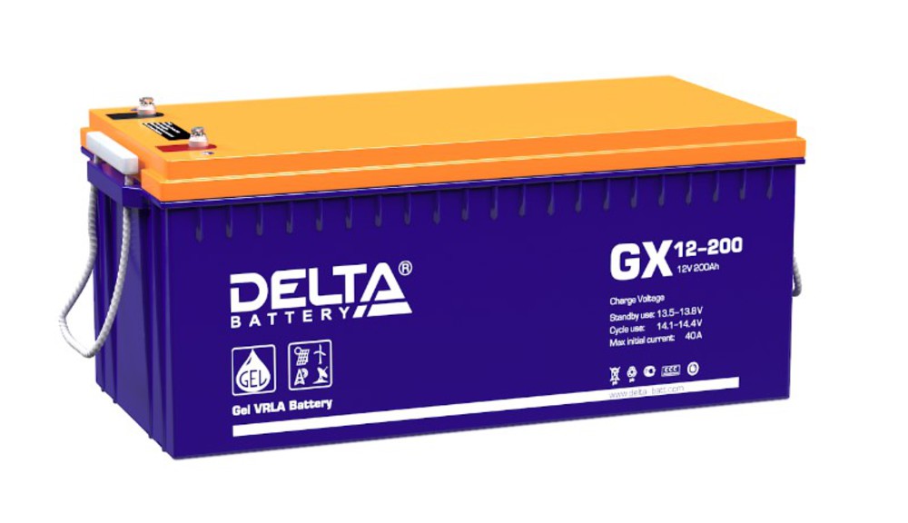 Аккумуляторная батарея Delta GX 12-200 (12V / 200Ah)