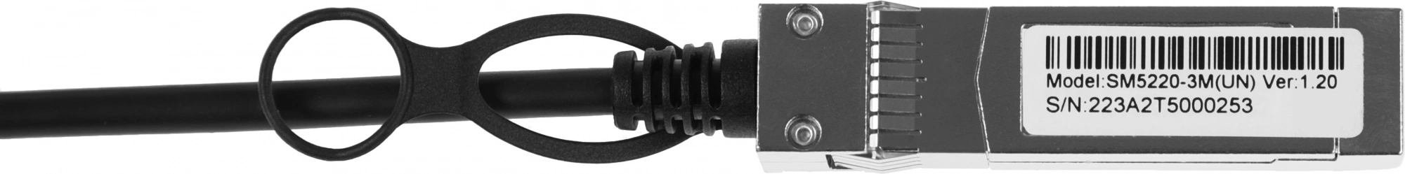 Кабель TP-Link SM5220-3M 10Гбит/с stranded 3м черный SFP+-SFP+