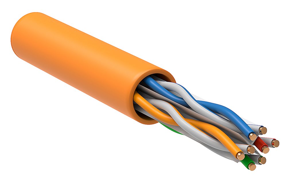 LC1-C604-127 - ITK Витая пара U/UTP кат.6 4x2х23AWG LSZH оранжевый (305м)
