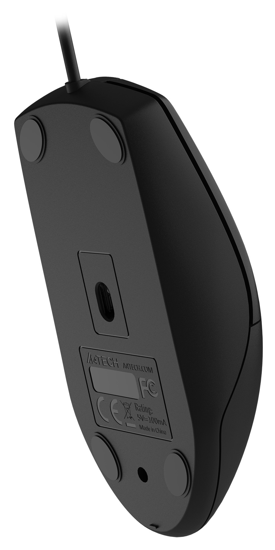 Мышь A4Tech OP-330S черный оптическая 1200dpi silent USB 3but (OP-330S (BLACK))
