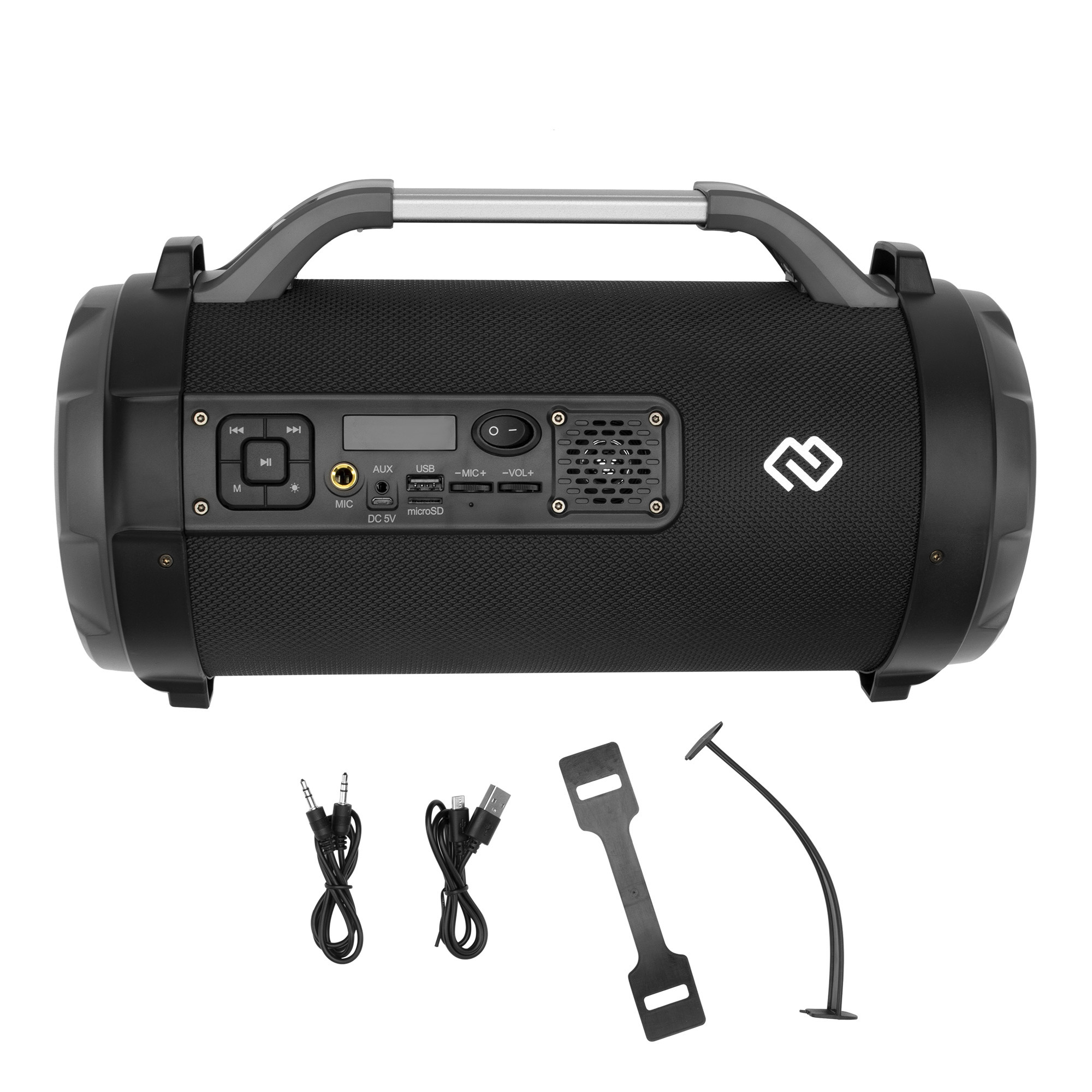 Колонка порт. Digma S-23 черный 18W 1.0 BT 10м 1800mAh (SP2318B)