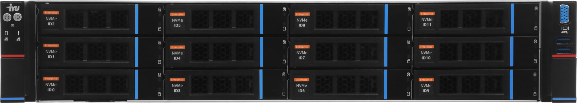 Сервер IRU Rock g2212ig5 2x4410Y 2x32Gb 9361-8I SGL AST2600 2xGigEth 2x1600W w/o OS (2154398)