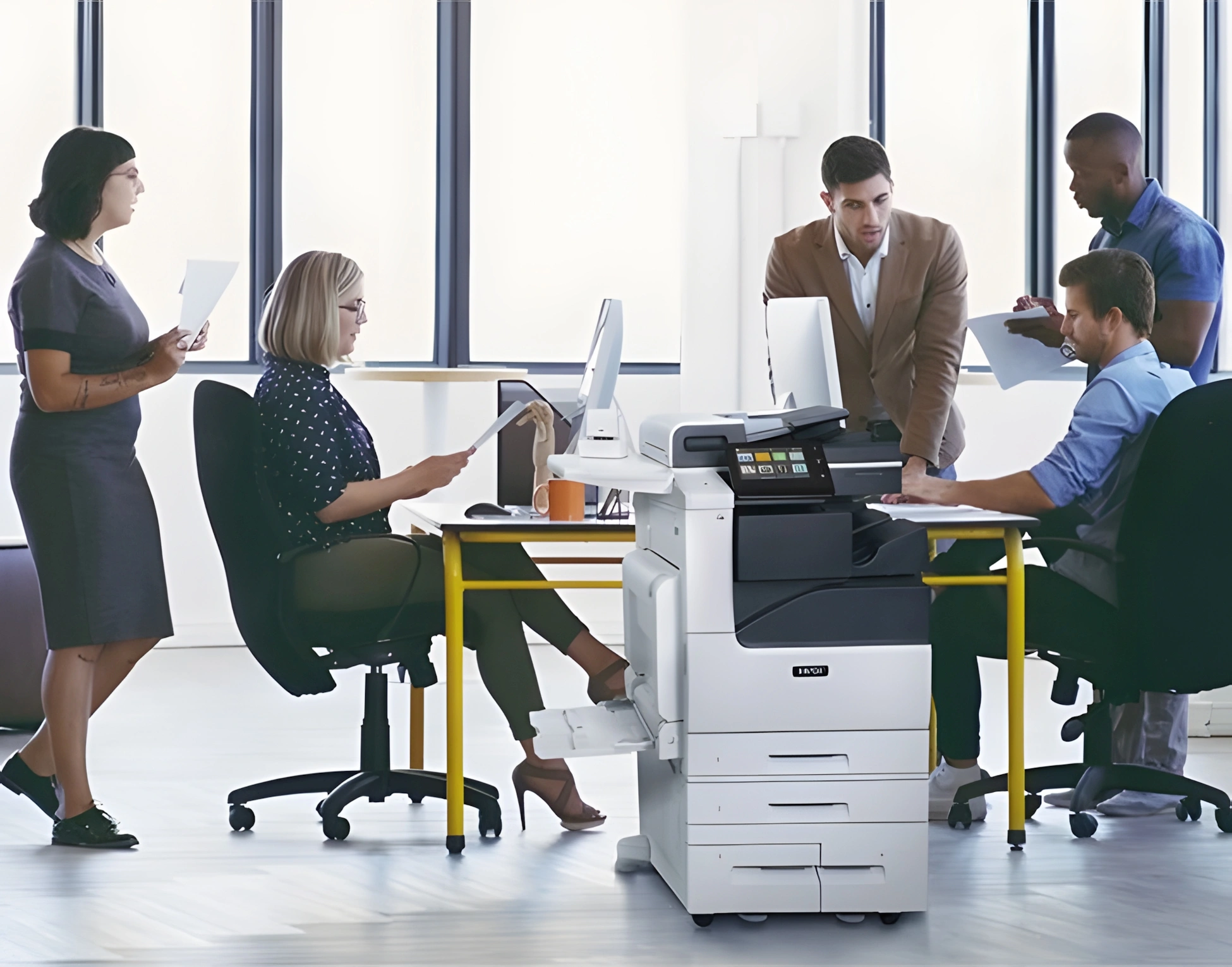 МФУ лазерный Xerox Versalink C7120/C7125/C7130 (Базовый блок) (C7101V_D) A3 Duplex белый