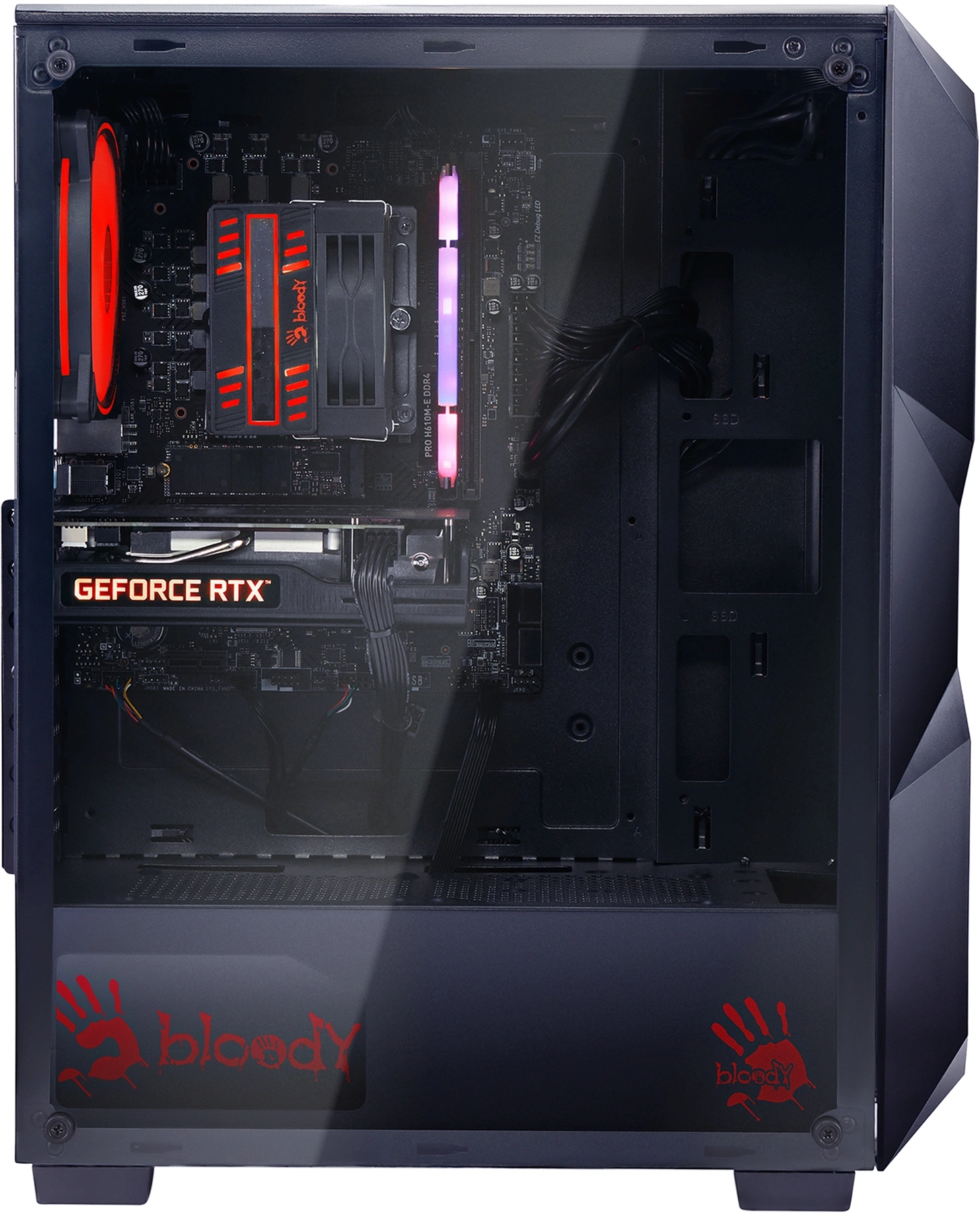 ПК Bloody BD-PC RB55C1 MT Ryzen 5 5600X (3.7) 32Gb SSD1Tb RTX4060 8Gb Windows 11 Home GbitEth 500W черный (RUS) (2107186)