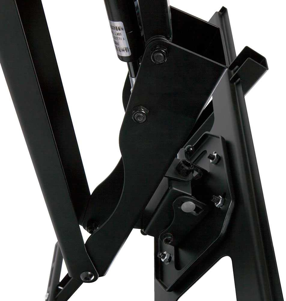 Кронштейн для телевизора Kromax ATLANTIS-99 черный 40"-65" макс.35кг настенный поворот и наклон верт.перемещ.