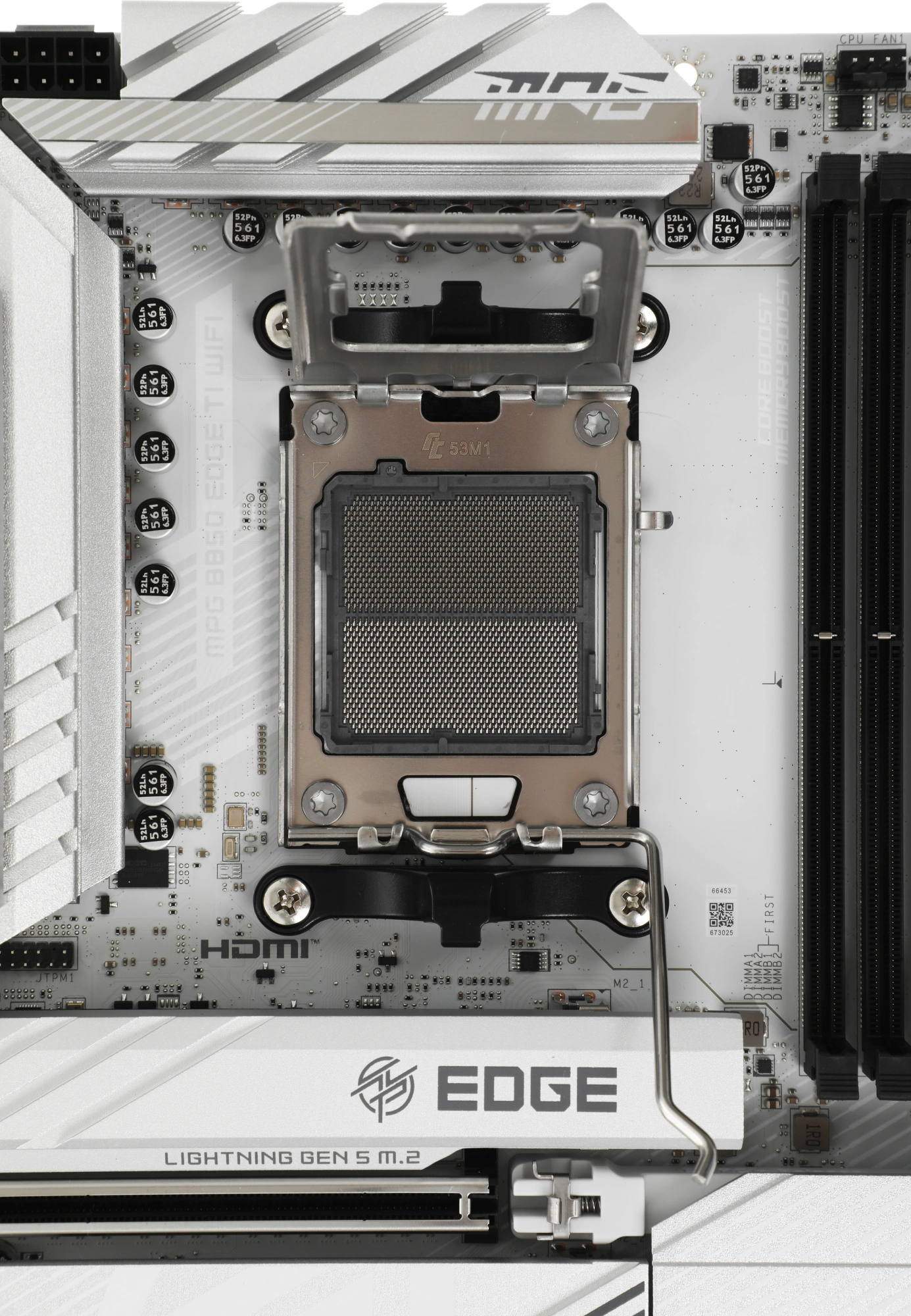 Материнская плата MSI MPG B850 EDGE TI WIFI Socket AM5 AMD B850 4xDDR5 ATX AC`97 8ch(7.1) 5Gigabit RAID+HDMI