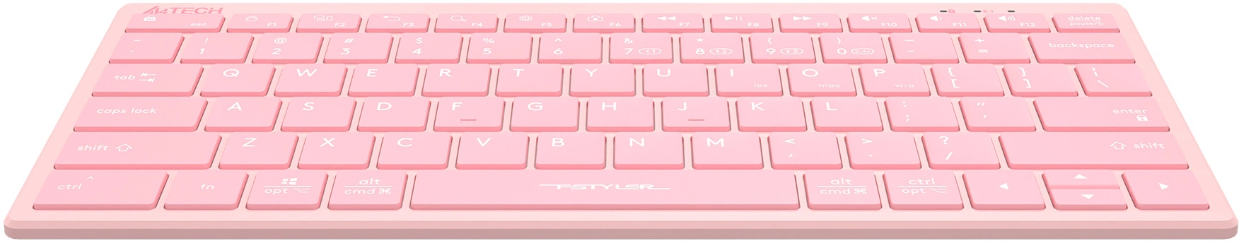 Клавиатура A4Tech FBX51C розовый USB беспроводная BT/Radio slim Multimedia (FBX51C PINK)