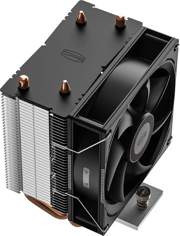 Устройство охлаждения(кулер) PcCooler R200 Soc-AM5/AM4/1200/1700/1851 серебристый/черный 3-pin 30dB Al+Cu 110W Ret (R200-XXNWYX-US)
