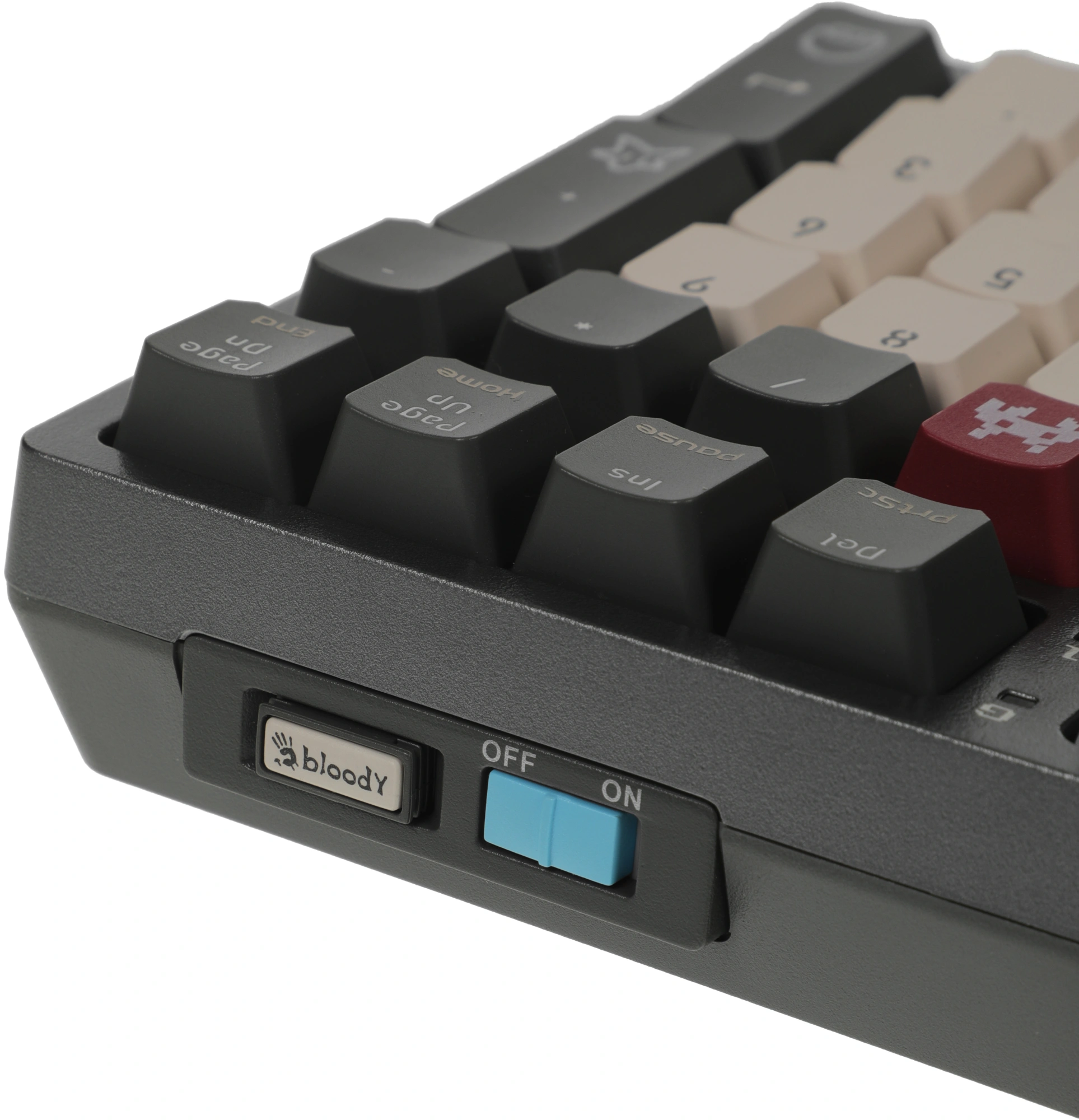 Клавиатура A4Tech WS98 Pixels механическая темно-серый/белый USB беспроводная BT/Radio for gamer LED (WS98)