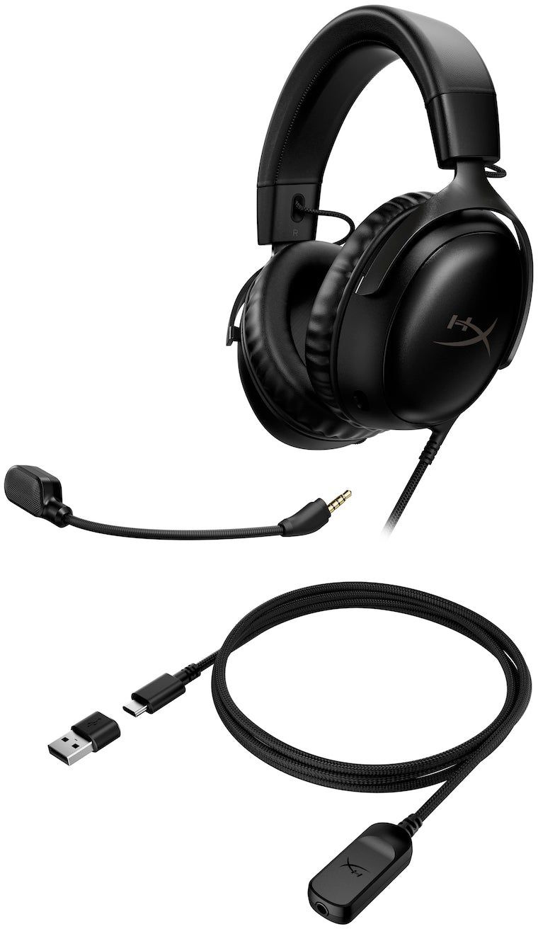 Наушники с микрофоном HyperX Cloud III черный 1.2м мониторные оголовье (727A8AA)