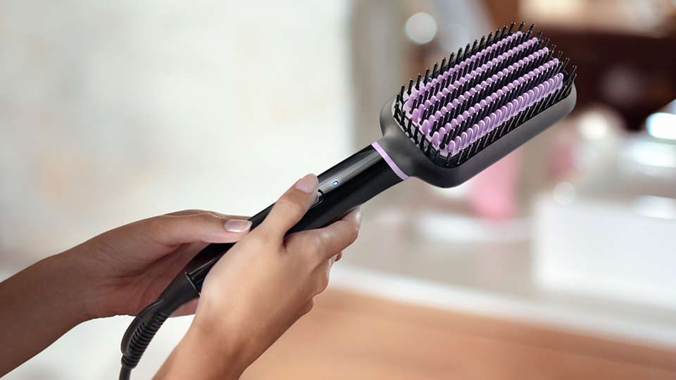 Расческа-выпрямитель Philips BHH880/00 черный макс.темп.:200С покрытие:керамико-турмалиновое