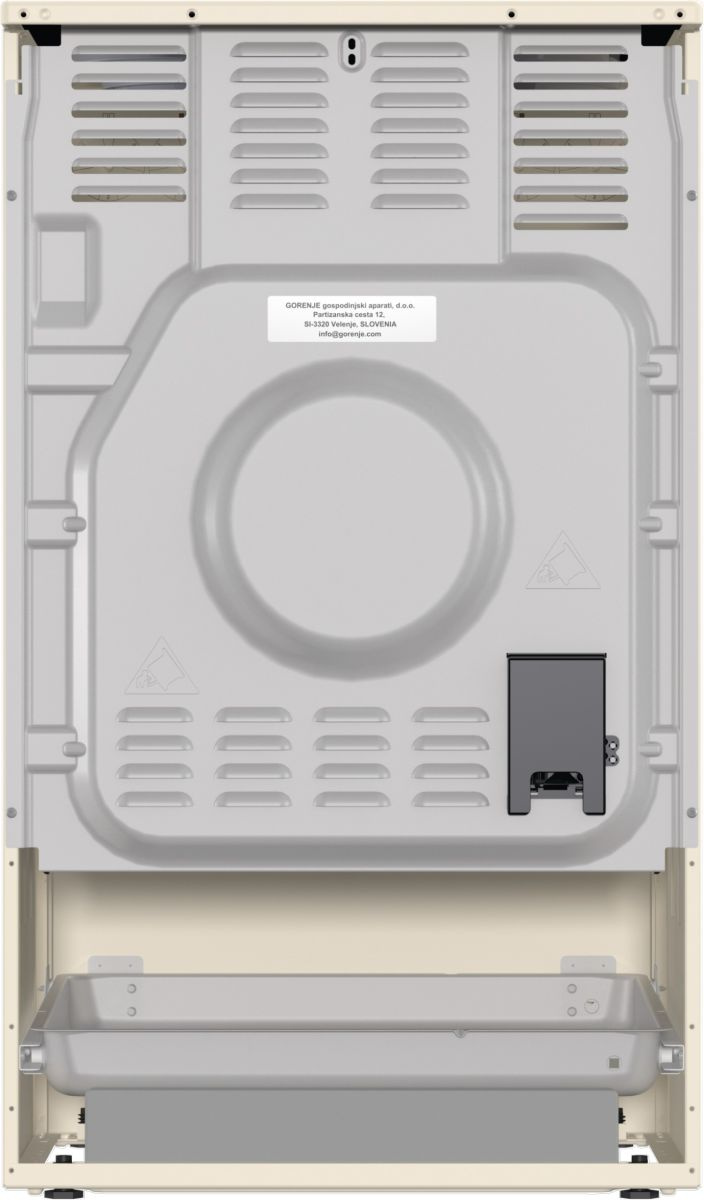 Плита Электрическая Gorenje GECS5B70CLI бежевый стеклокерамика (без крышки)