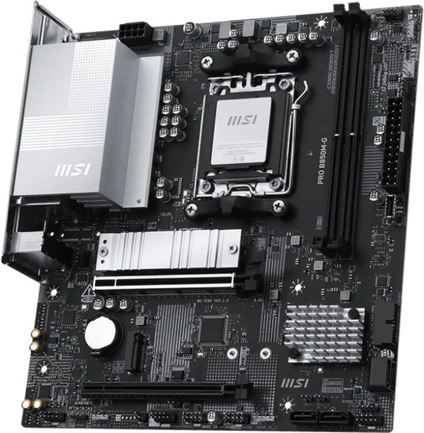Материнская плата MSI PRO B850M-G Socket AM5 AMD B850 2xDDR5 mATX AC`97 8ch(7.1) 5Gigabit RAID+HDMI+DP