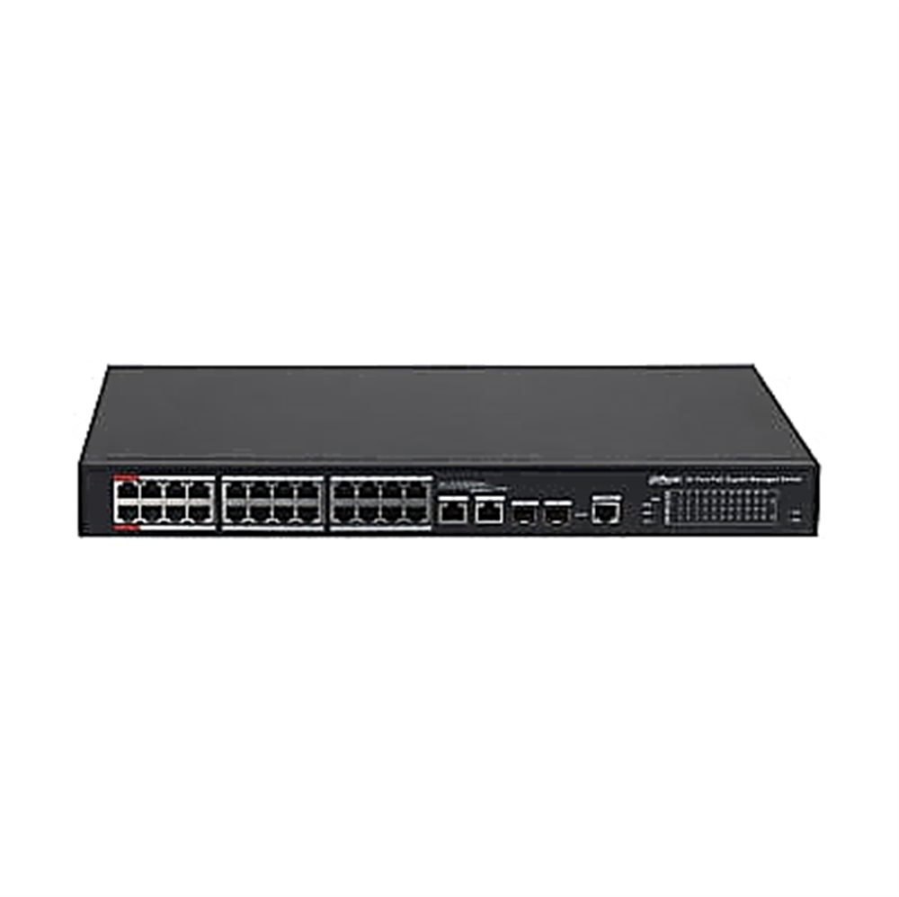 DH-PFS4226-24GT2GF-360 - 24-портовый гигабитный управляемый коммутатор с PoE, уровень L2