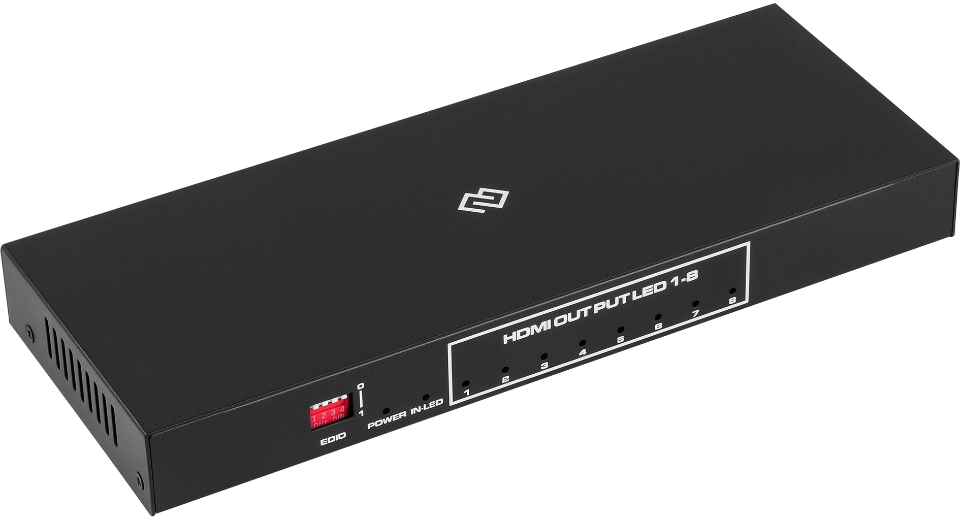 Сплиттер аудио-видео Digma DHSP-v2x8 HDMI (f)/8xHDMI (f) черный