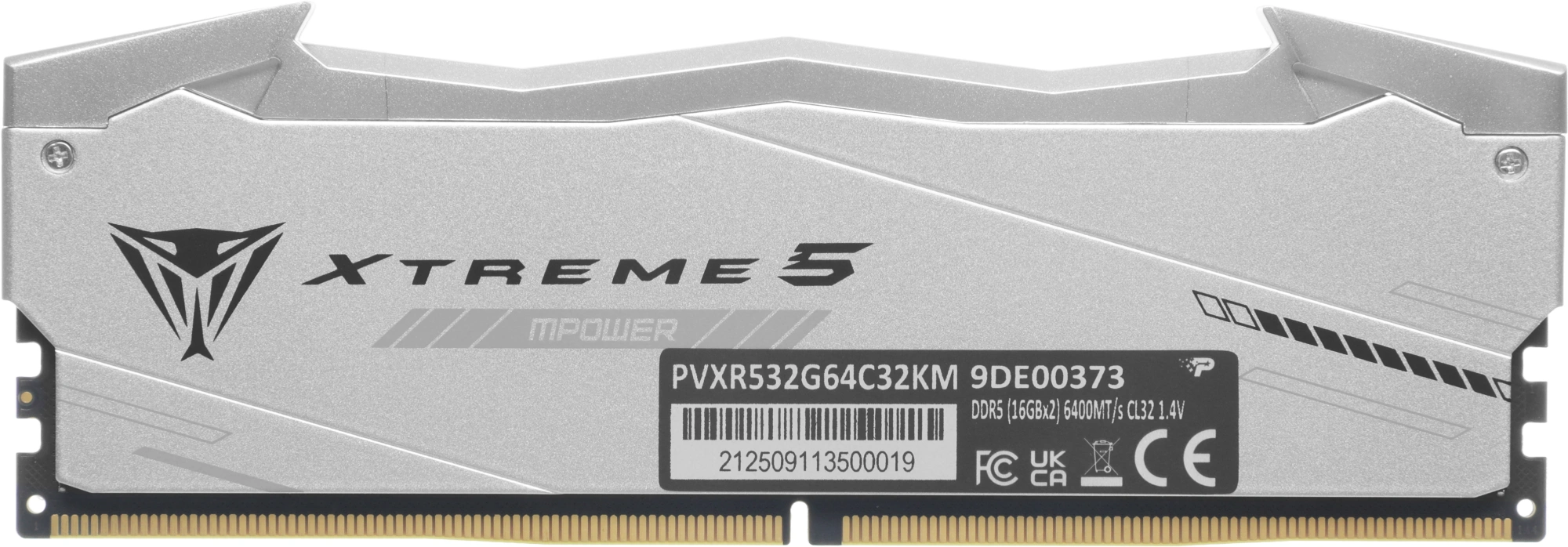 Память DDR5 2x16GB 6400MHz Patriot PVXR532G64C32KM Viper Xtreme 5 RGB RTL Gaming PC5-51200 CL32 DIMM 288-pin 1.4В с радиатором Ret