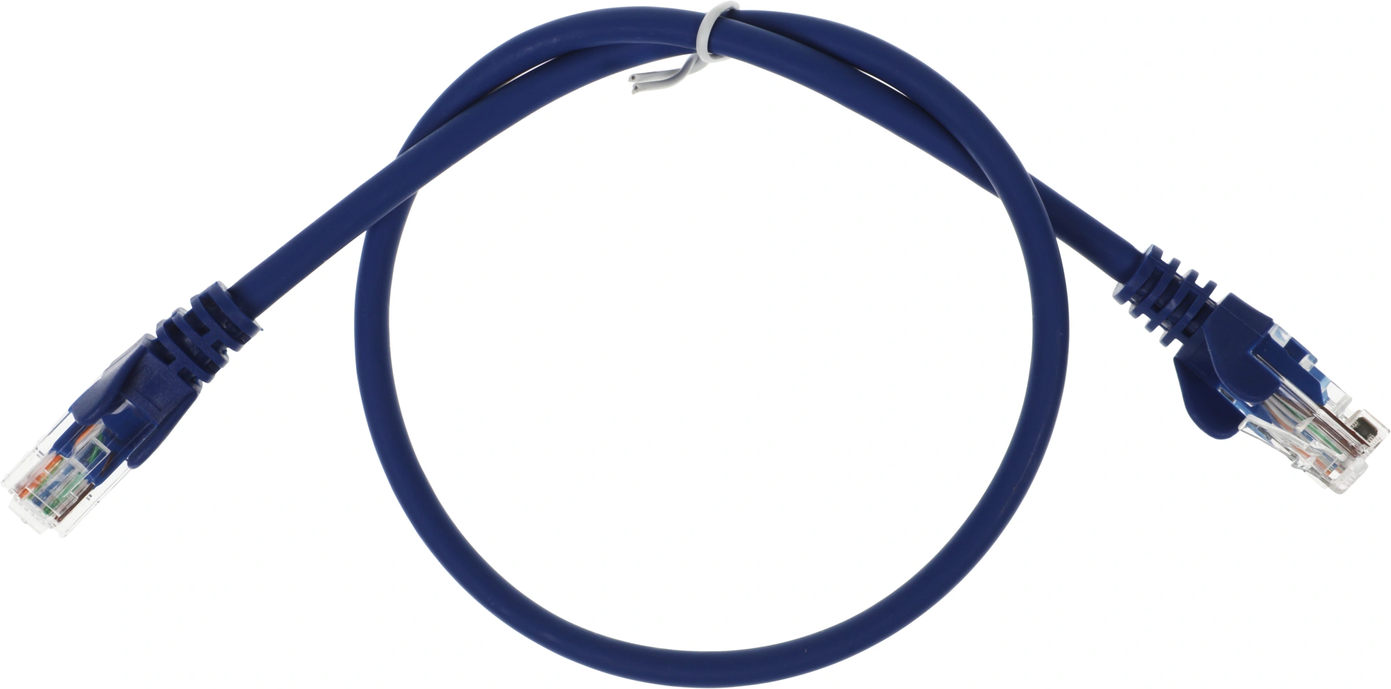 Патч-корд Lanmaster LAN-PC45/U5E-0.5-BL UTP RJ-45 вил.-вилка RJ-45 кат.5E 0.5м синий LSZH (уп.:1шт)