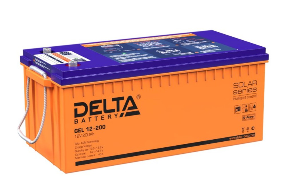 Аккумуляторная батарея Delta GEL 12-200 (12V / 200Ah)